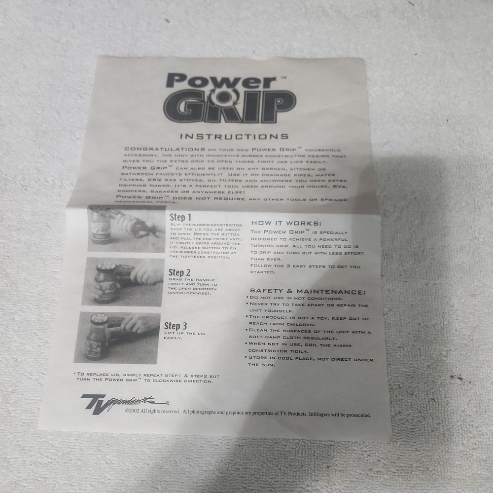 Power Grip Jar Openers Adjustable 2 Pc