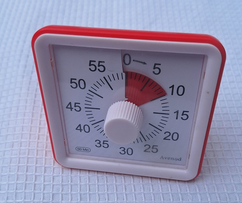 Avenod 60 Minute Kitchen Timer Red Alarm Tested