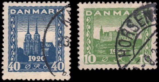 Denmark #159-160 set Used VF