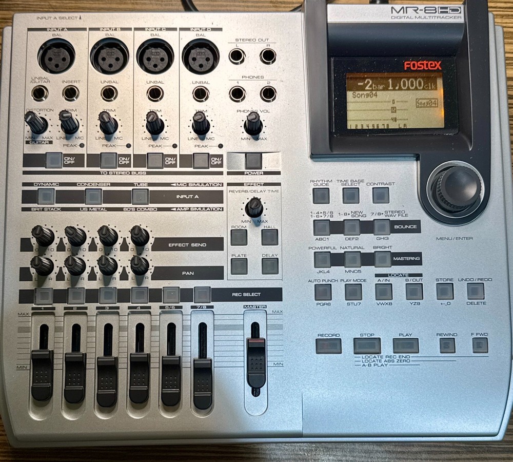 Fostex MR-8HD Digital Multitrack Recorder MR8HD - TESTED-