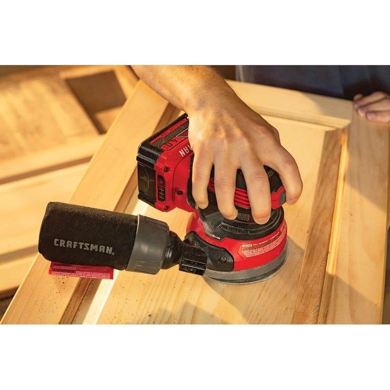V20 Cordless Random Orbit Sander 12000 OPM Tool Only Dust Collection System New