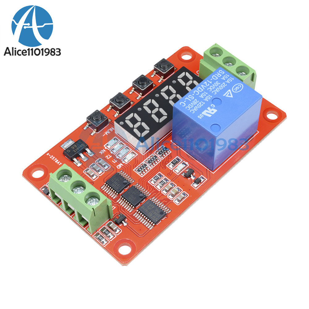 12V Automation Delay Multifunction Self-lock Relay Cycle Timer Module PLC Home