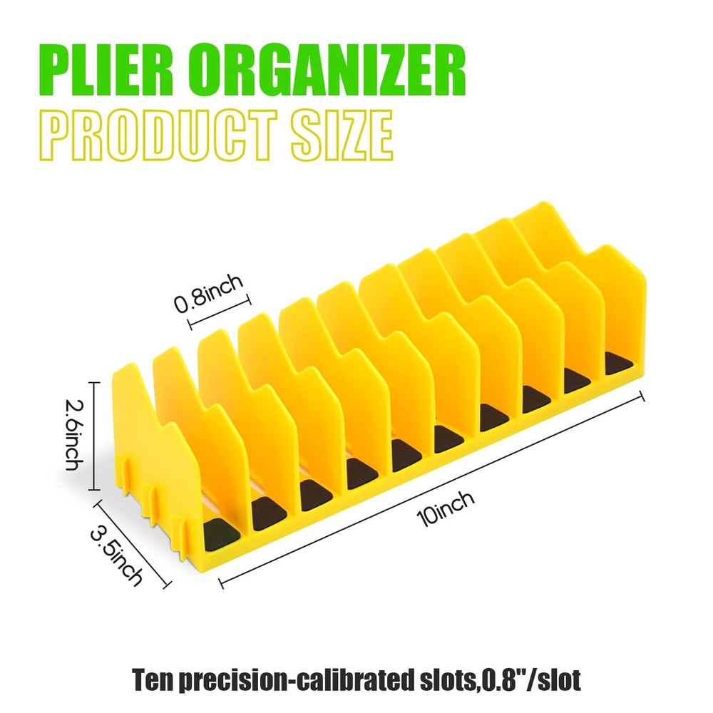 Plier Organizer, 4 Pack Pliers Organizer for Tools Cutters with Extendable De...