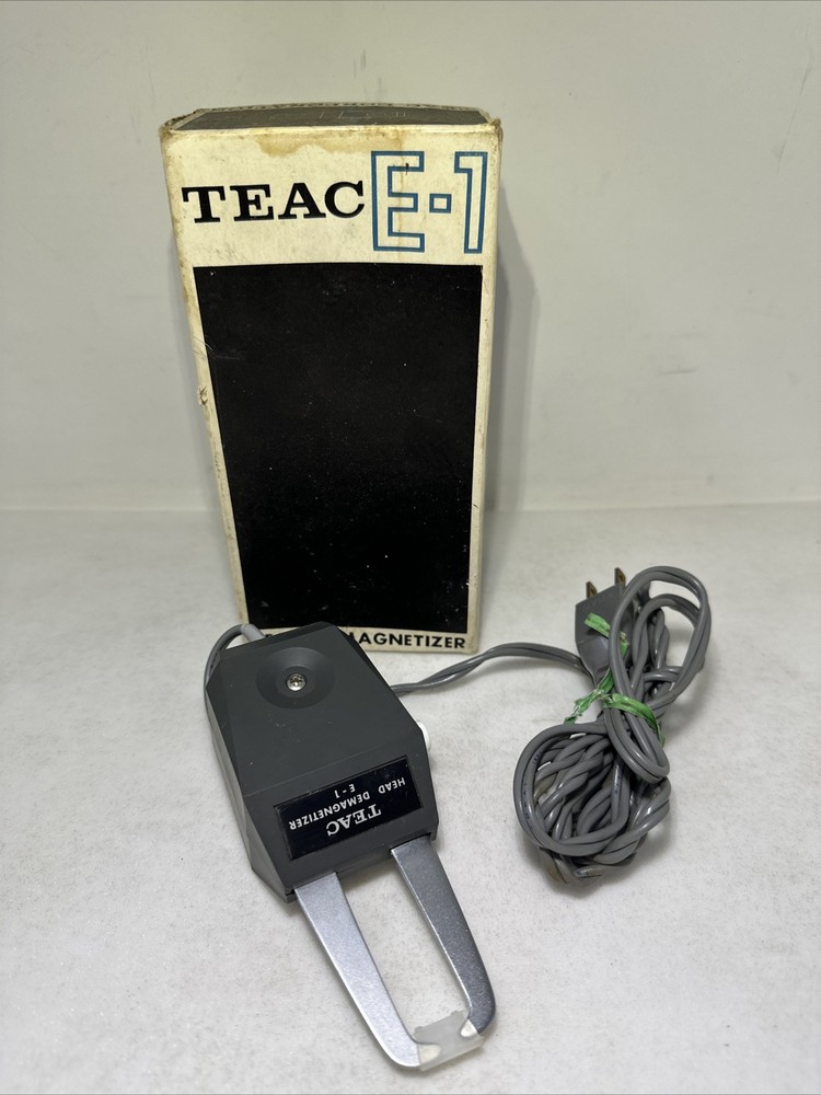 Vintage TEAC E-1 Head Demagnetizer with Original Box