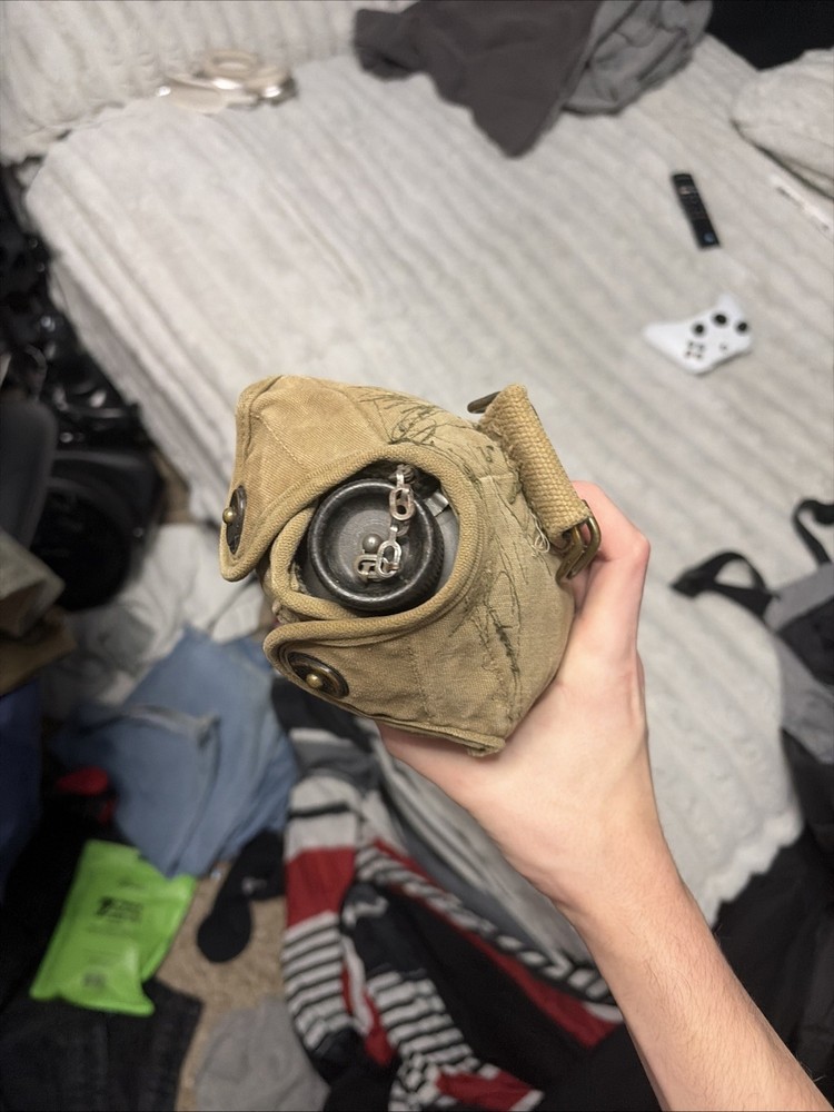 Old Millitary Canteen Water Bottle