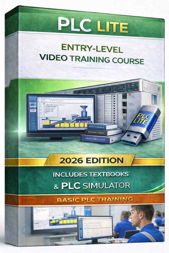 PLC TRAINING LITE COURSE | Video Training & Textbooks | 2026 EDITION | USB