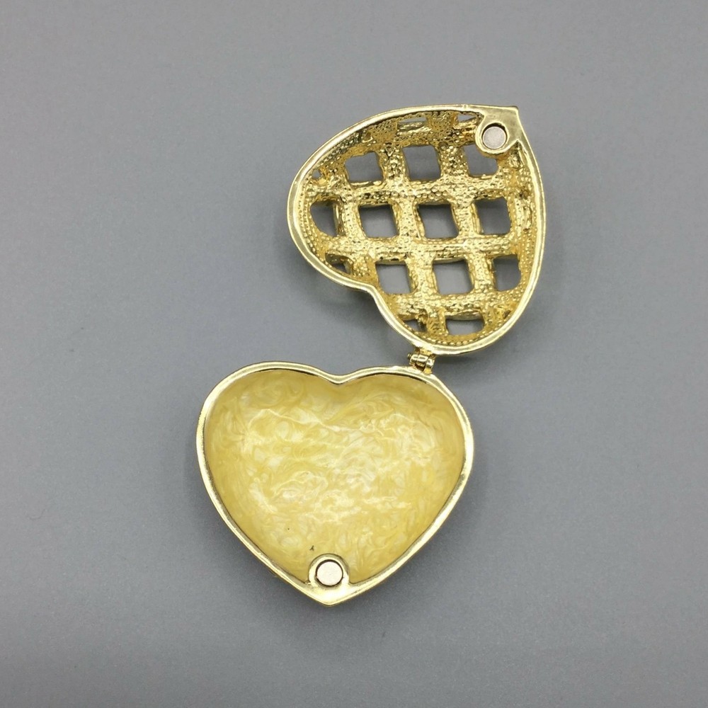 Heart Enamel Trinket Box