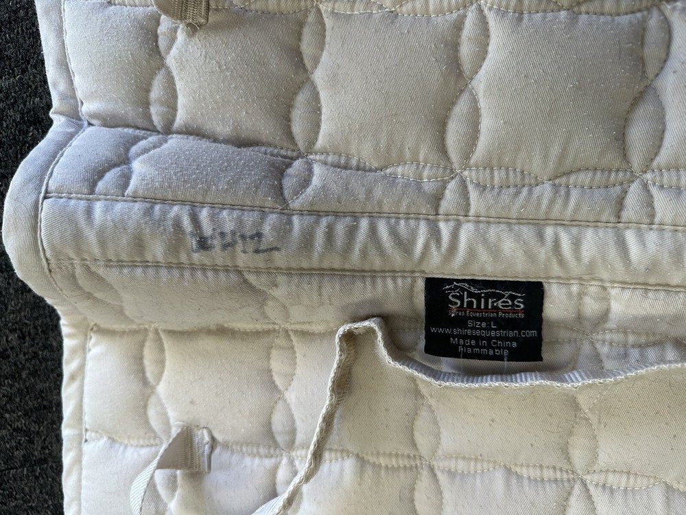 Shires Dressage Saddle Pad White Large