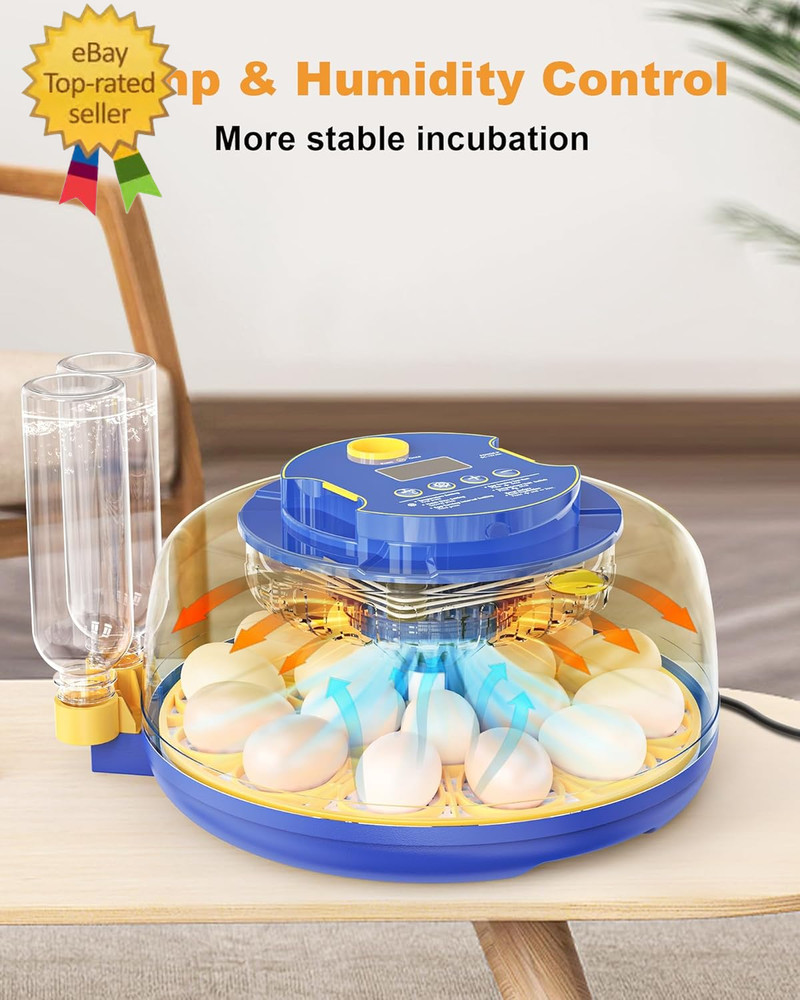 18 Chicken Egg Incubators for Hatching Eggs: Egg Incubator with Automatic Egg
