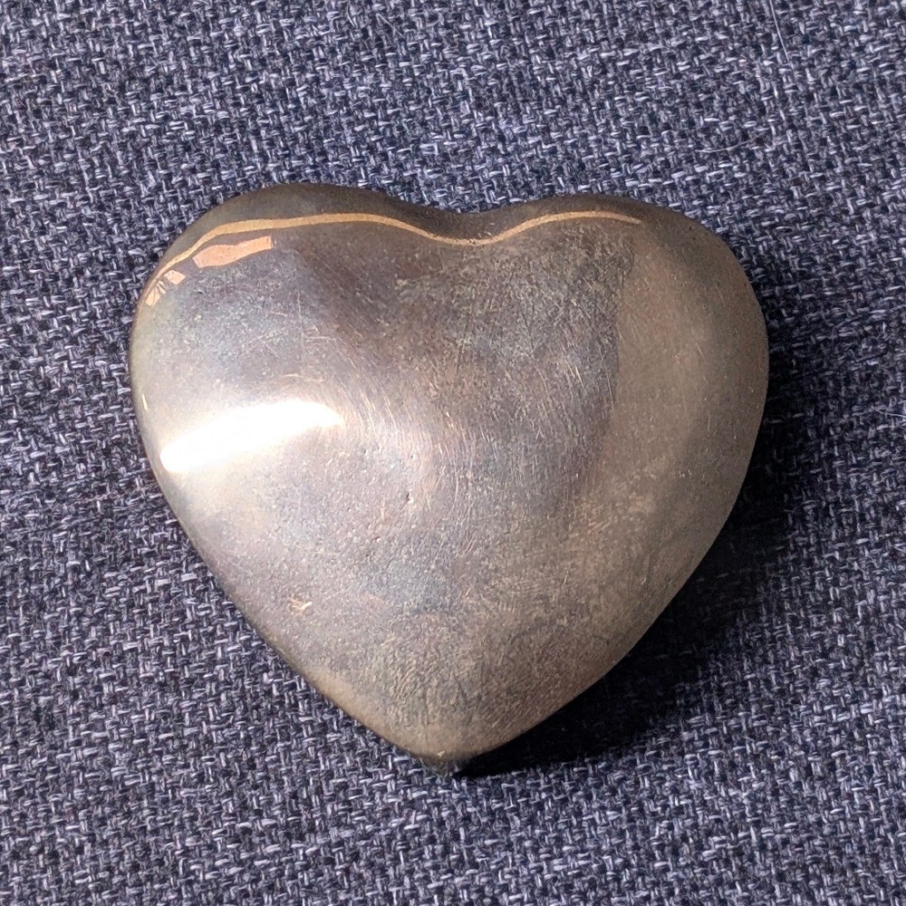 Brass Heart Shaped Trinket Dish