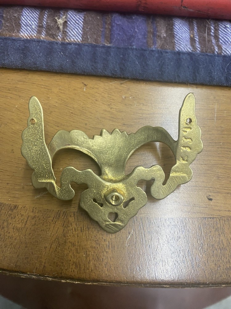 Brass Victorian Ornate Drawer Pull