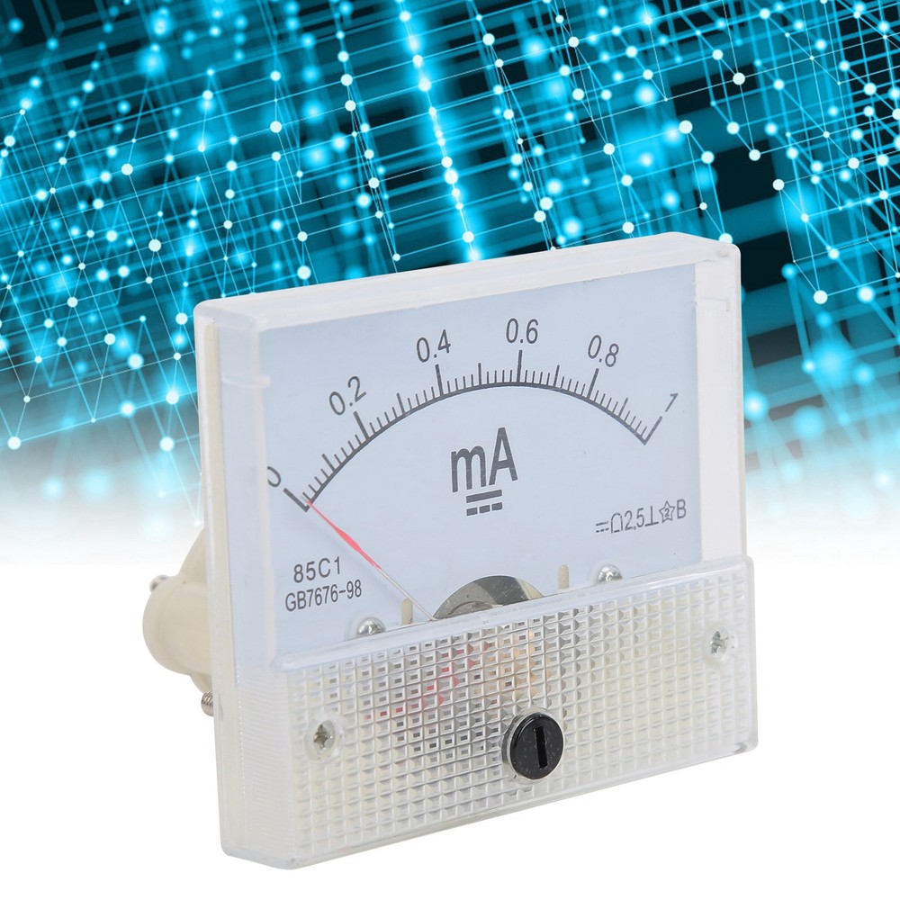85C1 DC 0~1MA Pointer DC Ammeter Current Measuring Meter Pointer DC Ammeter