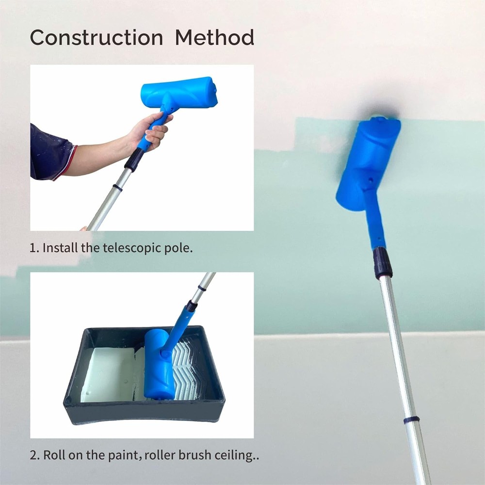 10 Inch Ceiling Paint Roller with Shield and 1-EL01152