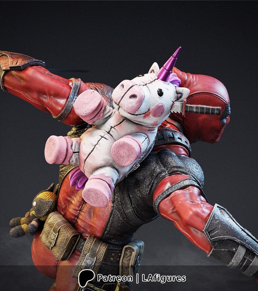 Deadpool resin scale model kit unpainted 3d print