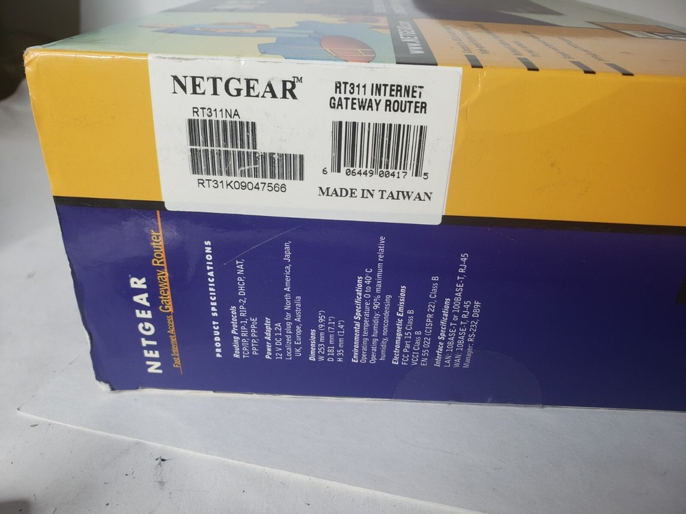 Netgear RT311 Internet Gateway Router