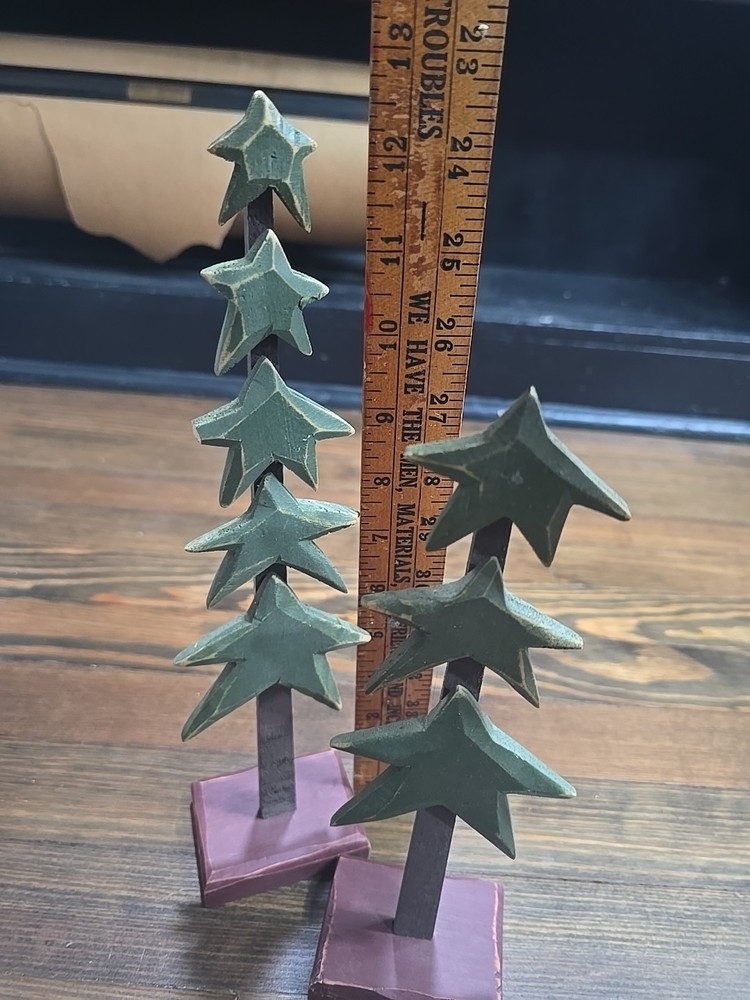 Primitive Wooden Christmas Trees