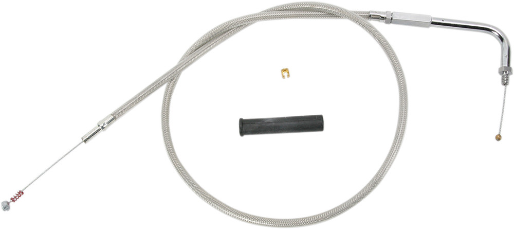 DRAG SPECIALTIES Stainless Braided Idle Cable - 56" 5342156B