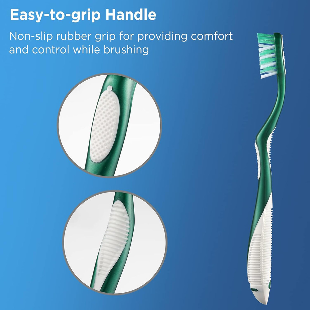 Extra Firm Toothbrushes, Extra Hard Bristles, 6 Count
