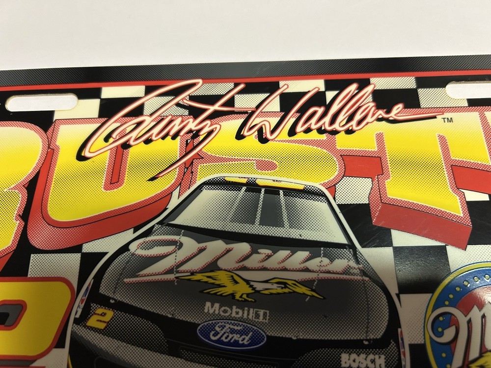 Rusty Wallace Miller Thunderbird License Plate