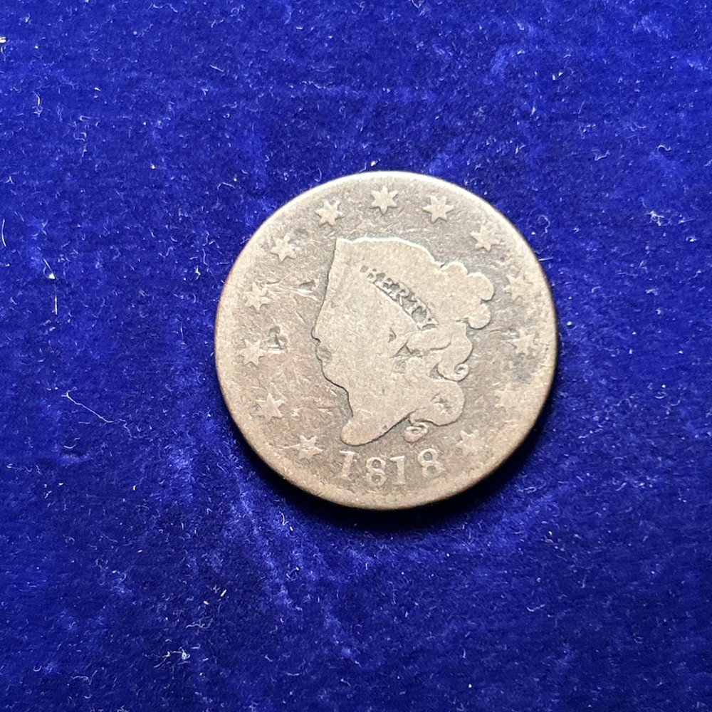 1818 LARGE CENT U.S. Coin QA3087