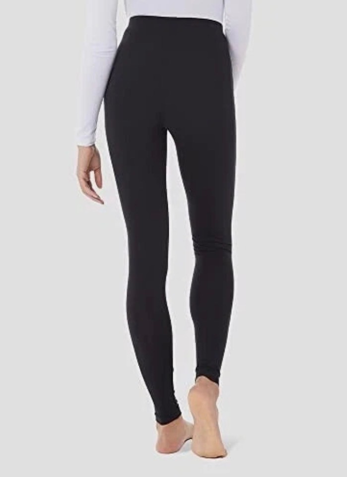 32 Degrees Heat Women's 2-Pack Base Layer Pants, Black, Size M