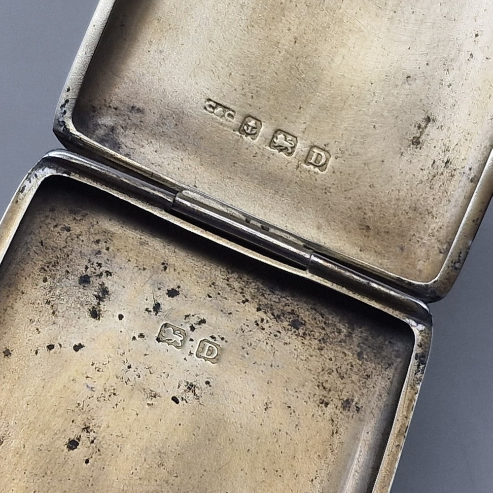 Sterling Silver Engine Turned Matchbook Case by Cohen & Charles 1928