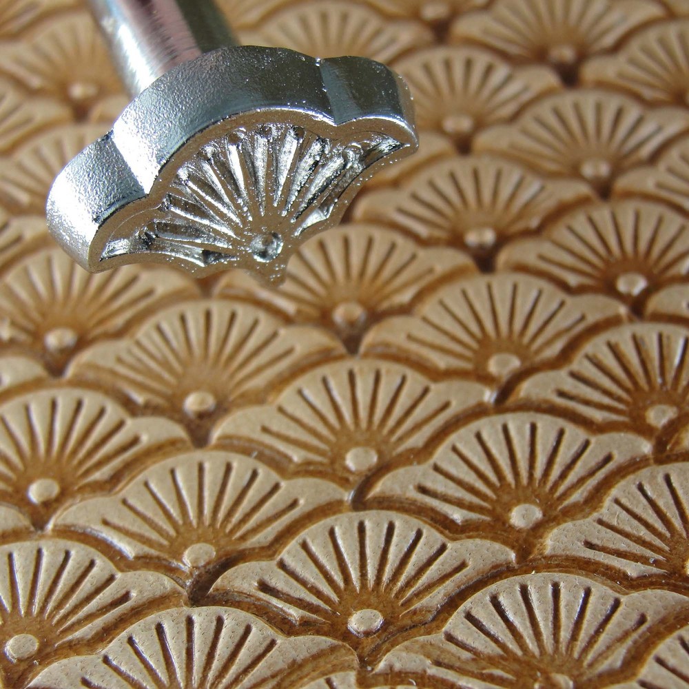 Leather Stamping Tool - Large Sunburst Geometric Stamp
