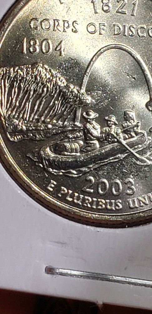 2003 P Missouri quarter *strike through Lamination Error* ? MS Uncirculated
