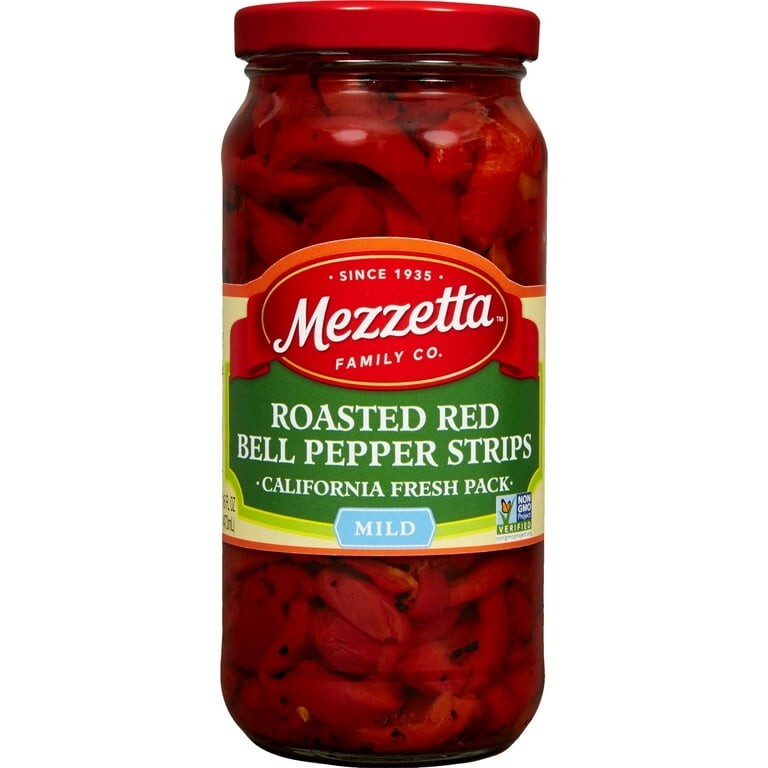 Mezzetta Roasted Red Bell Pepper Strips 16 fl oz
