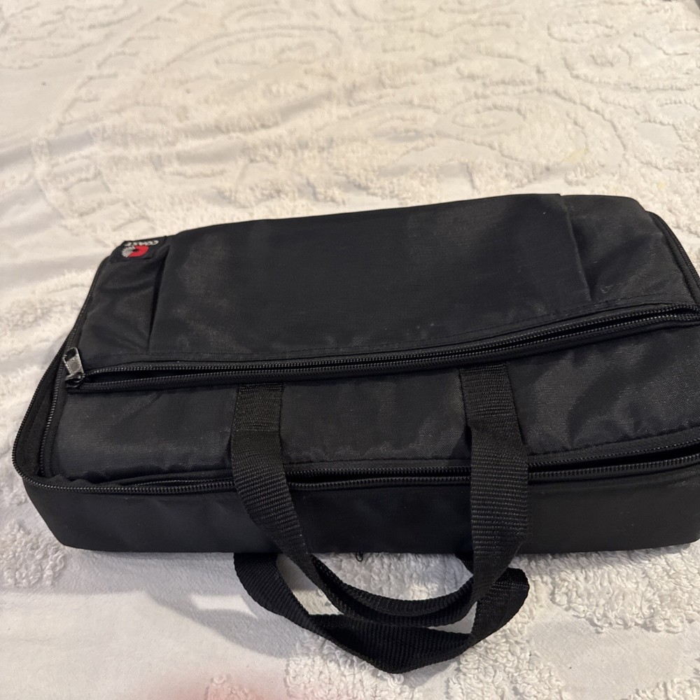 Coast 30- Cassette Carrying Case Black Zippered EUC