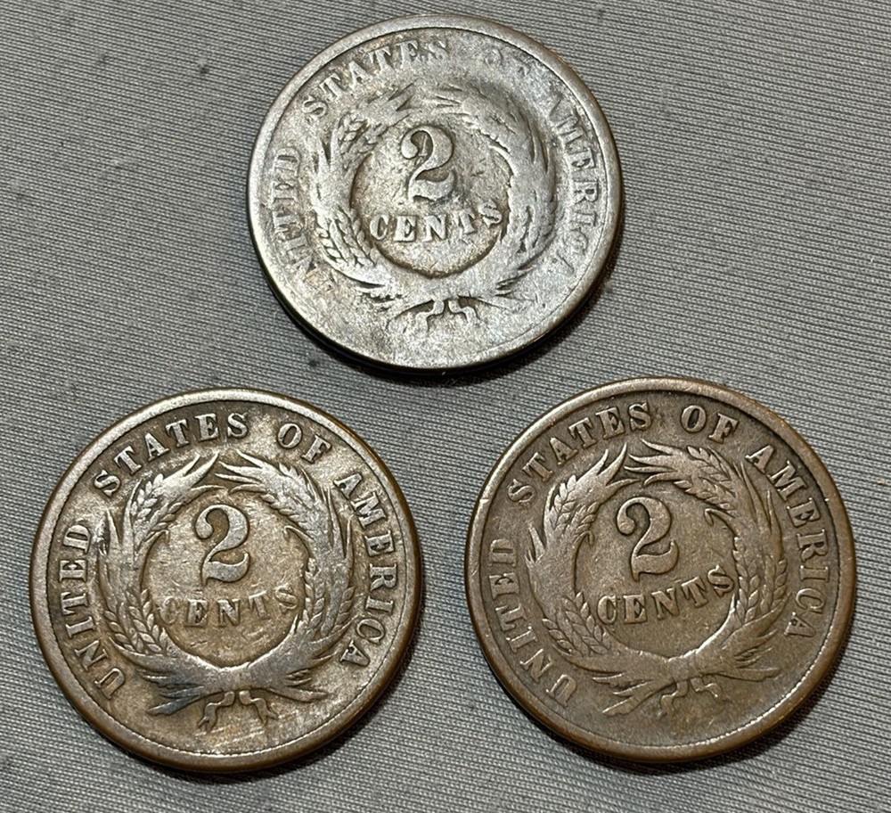 1964 1965 Two Cent Piece Bundle