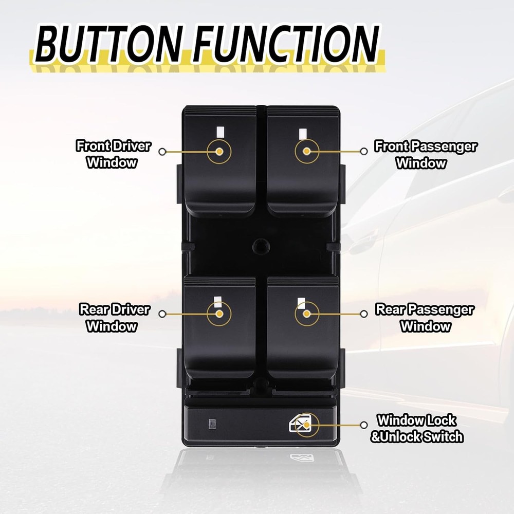 Vurkcy Power Master Window Control Switch Driver Side Compatible with 2007-2013
