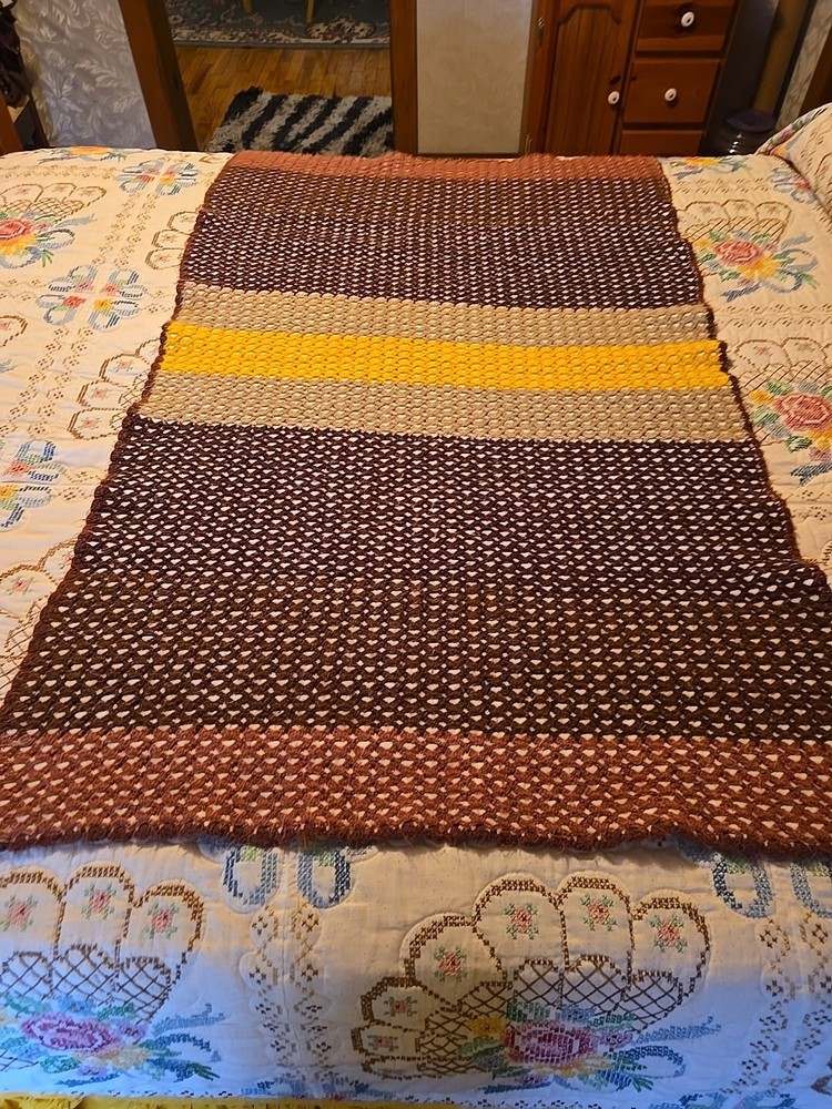 Pre-Owned Handmade Double Sided Lap Afghan