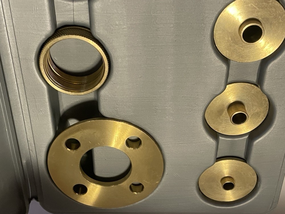 Pioneer 10 Piece Solid Brass Router Template Guide Kit With Adaptor