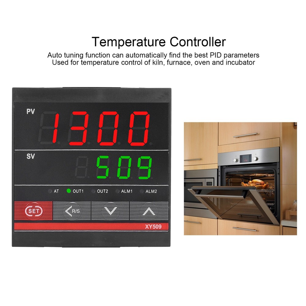 Universal Temperature Controller Dual Display PID Heating And Cooling For