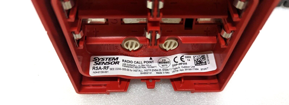 SYSTEM SENSOR R5A-RF AGILE WIRELESS MANUAL CALL POINT