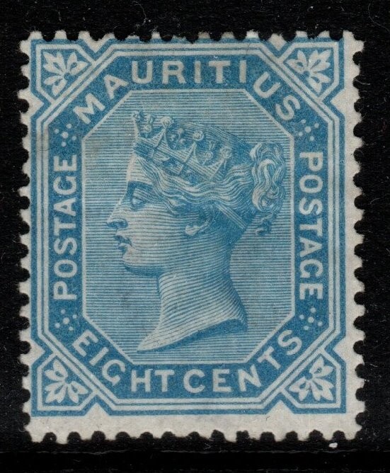 MAURITIUS SG94 1880 8c BLUE MTD MINT