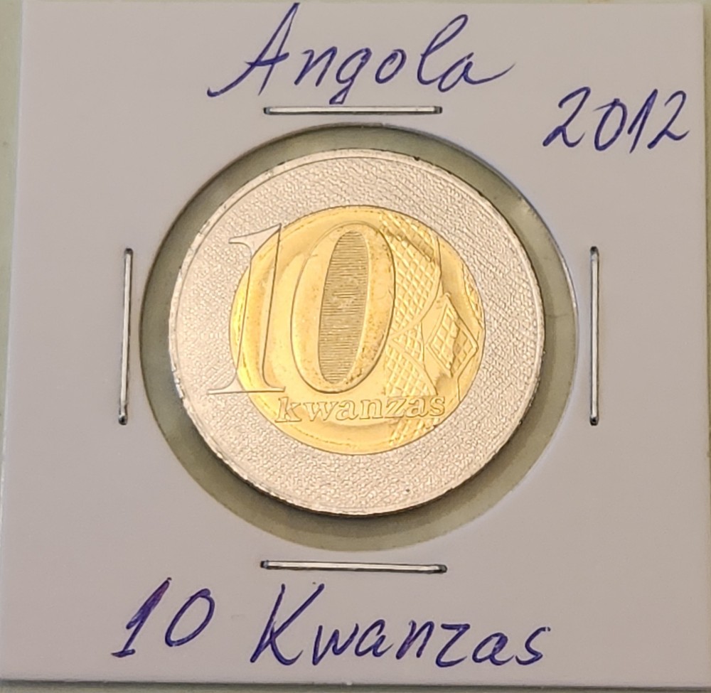 Angola coin, 10 Kwanzas, 2012