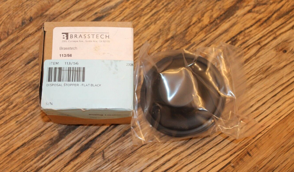 Brasstech Garbage Disposer Stopper Flat Black - 113/56