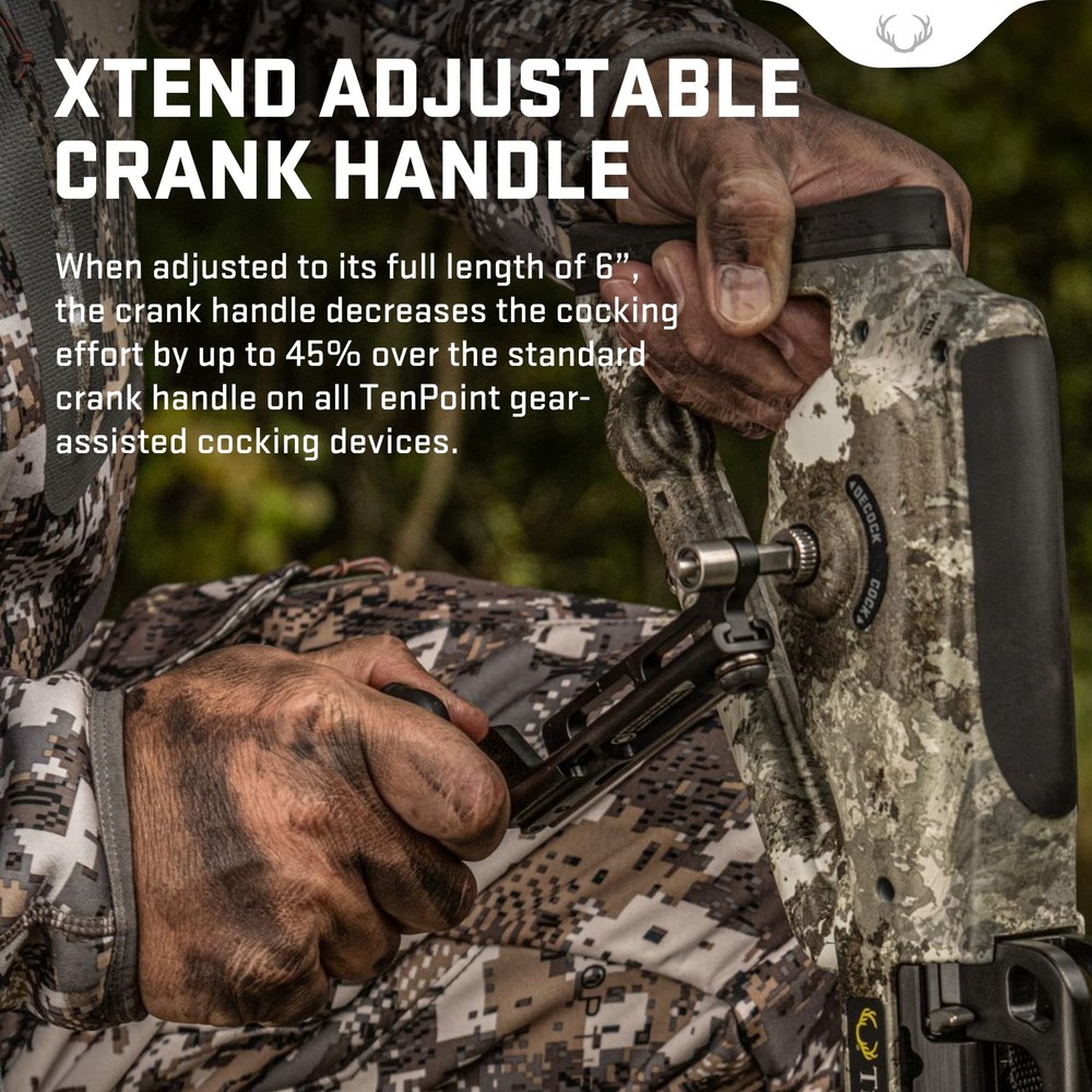 TenPoint 6” XTEND Adjustable Crank Handle - with All ACUslide Bows, Including...