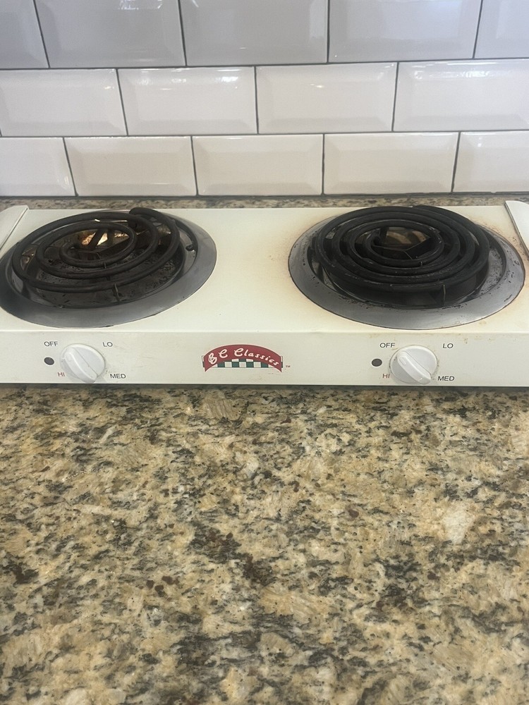 Double Buffet Burner Electric Stove By BC Classics