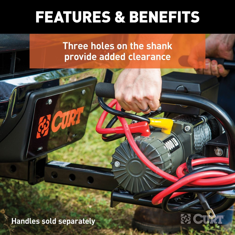 Hitch-Mounted Winch Mount (Fits 2" Receiver)