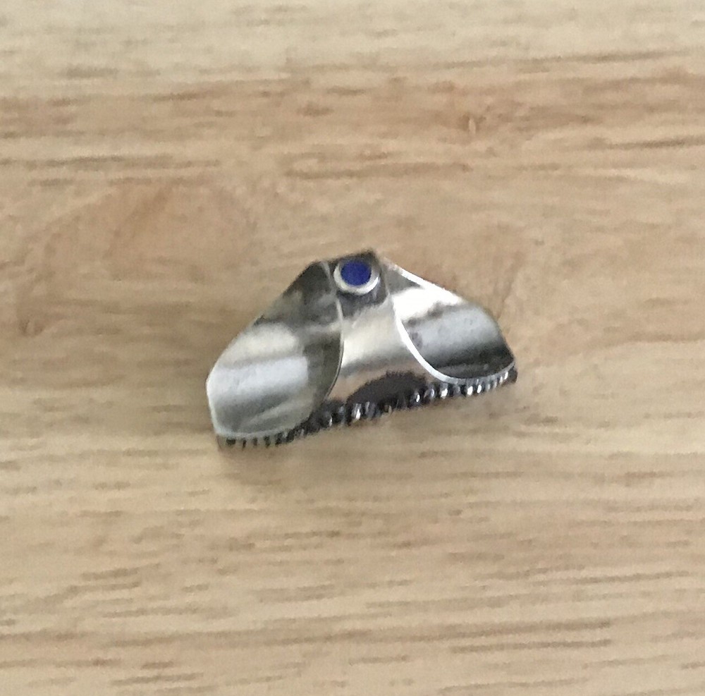 Vintage Coral Lapis Ring