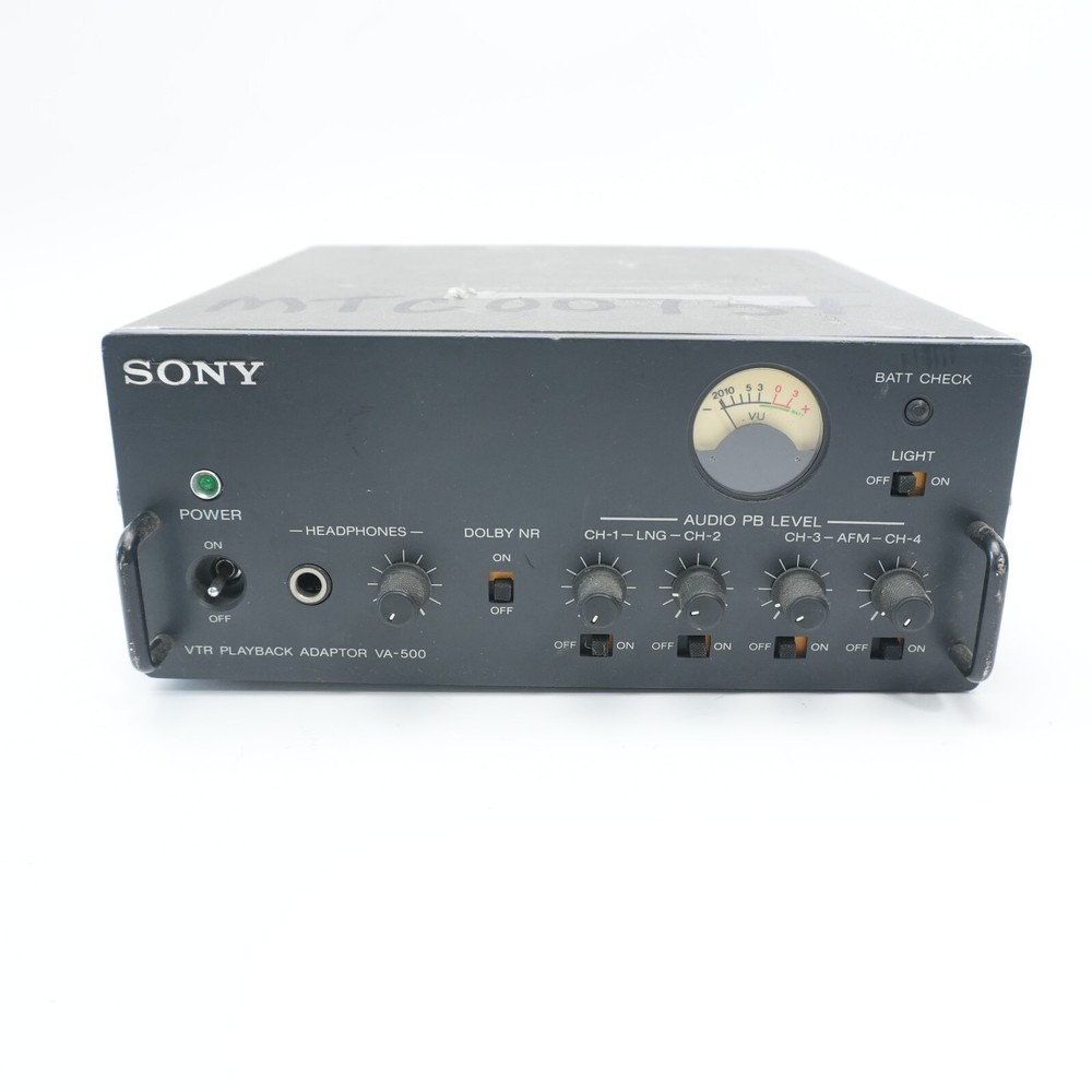 UNTESTED Sony VA-500 VTR Playback Adaptor