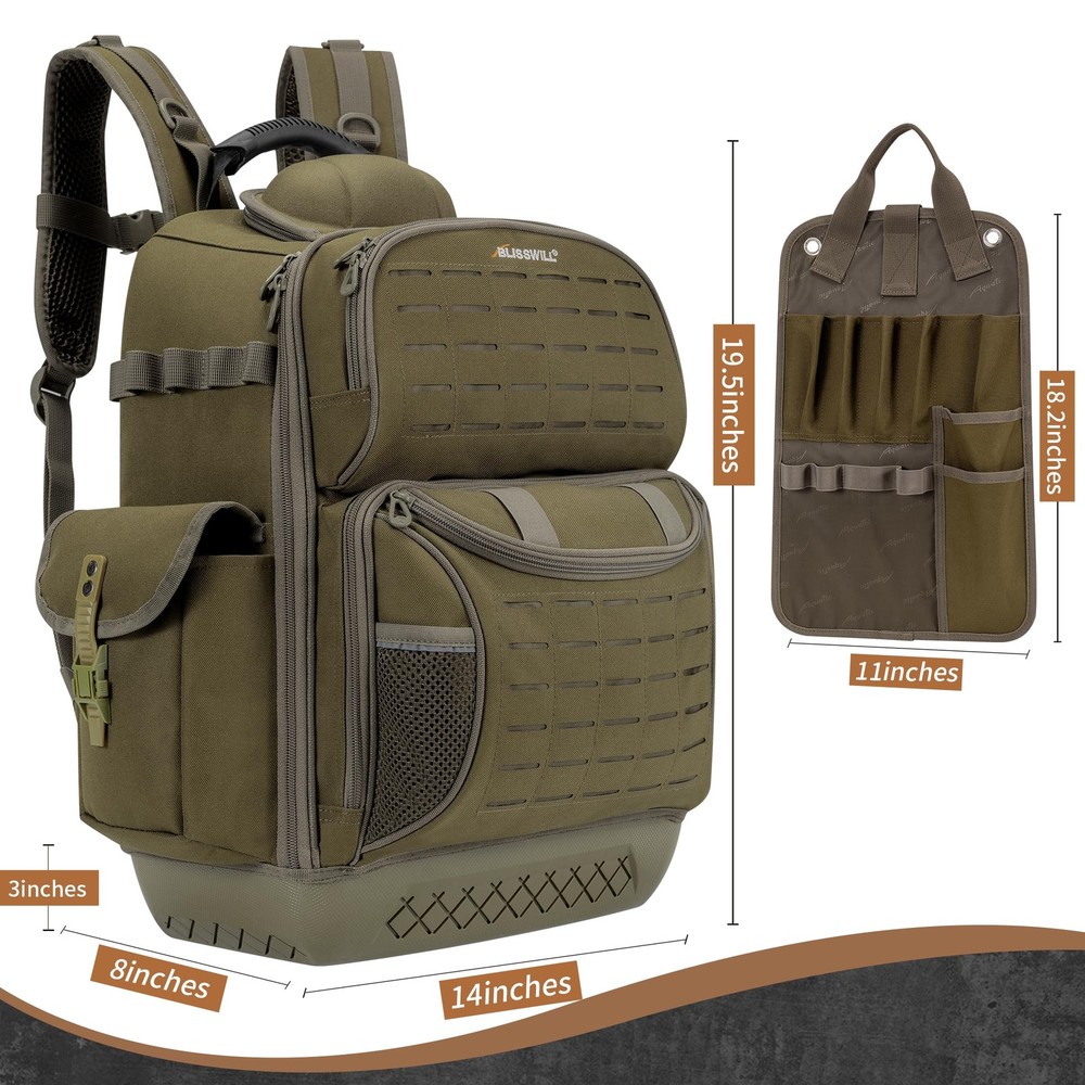 BLISSWILL Tool Bag Backpack for men,Heavy Duty Tool Backpack Bag with Waterpr...