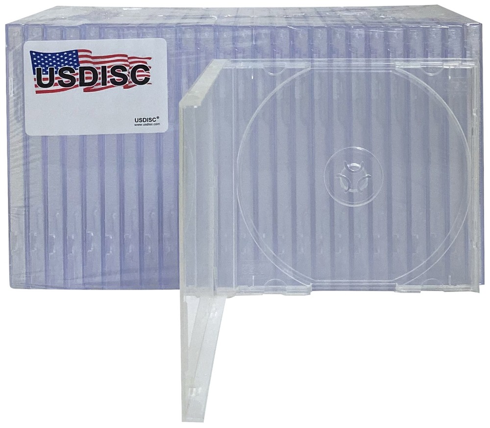 USDISC PP Poly Cases 10.4mm, Single 1 Disc (Clear) Lot