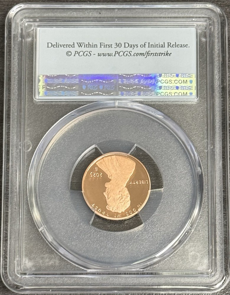2025 S Proof Lincoln Shield Cent PCGS PR70DCAM First Strike