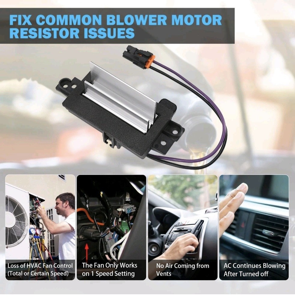 AC Blower Motor Resistor Control Module Compatible W Chevy GMC Cadillac 4P1516