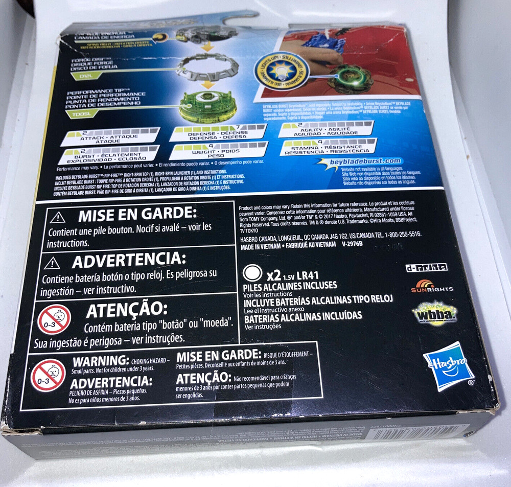 Beyblade Burst Evolution Wyvron W2 rip fire ensemble new