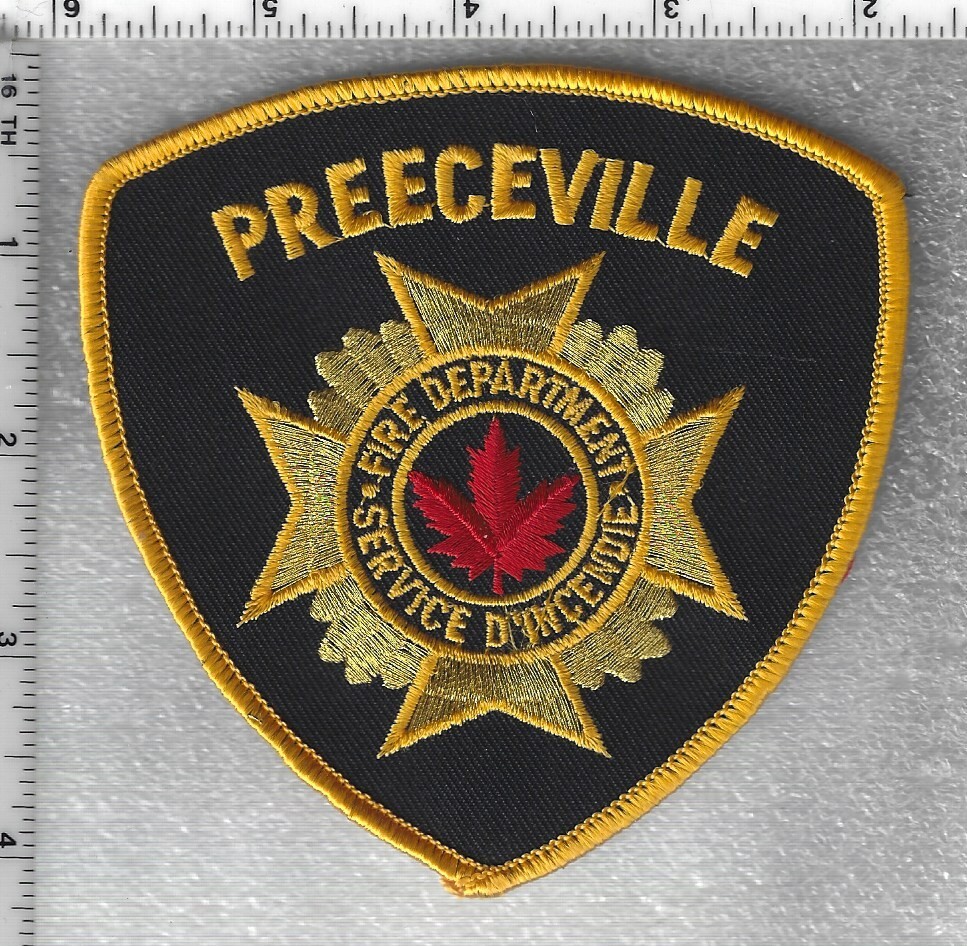Preeceville Fire Department  (Saskatchewan, Canada)  Shoulder Patch